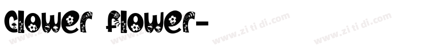 clower flower字体转换